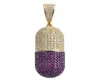 Iced Out Cubic Zirkon kan pillencapsules openen hang ketting voor mannen vrouwen hiphop detachab9213043