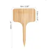 50PCS T-Type Plant Labels Eco-Friendly Wooden Plant Tags Markers For Bonsai Seed Potted Herbs Flowers Tool