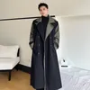 Мужские траншеи Coats Pfnw ремень мужской корейский коленый колено подставка для воротника.