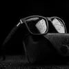 Солнцезащитные очки модные поляризованные солнцезащитные очки Мужчины Женщины Площадь квадратный винтажный роскошный дизайн бренда UV400 зеркальные солнцезащитные очки с металлическим шарниром 24412