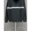 Yüksek Versiyon B Family 360 Polar Hoodie Özel dokuma boyalı kumaş giyilmiş yıkanmış gevşek montajlı erkek hoodies