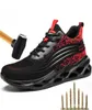 Безопасная обувь Работайте кроссовки антипанкции антисмишная сталь стальная сталь Sport Safty Легкие мужчины 2204111819129