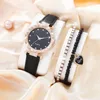 Orologi da polso 1pcs Fashion's Fashion Star Star Rhinestone in pelle GUARLE ORGHI