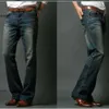 Icpans herrar blossade jeans bootcut boot cut jeans män ben fit klassisk denim flare vintage manliga raka byxor