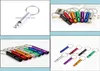 Keychains Metal Whistle Tragbare Selbstverteidigung Keyrings Ringe Halter Fashion Car Schlüsselketten Accessoires Outdoor Cam Survival Stones7594488