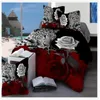 Sängkläder sätter 3D Rose Leopard Set Children Bed Linne Fashion Digital Printing Bedclothes Däcke Cover CN Twin för vuxna