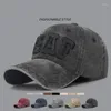 BAPS BAPS Spring e Autunno Four Seasons Lavato Old Letter Recamion Outdoor Cap Tide Men Fashion Street Shade Baseball Cappelli da baseball Donne