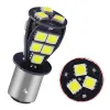 1x 1156 1157 LED LED CAVA BRANCO Turn Signal estacionamento 18SMD Sinal de giro automático Lâmpada de tronco Dome Freio leve Bulbo de placa de peças de peças