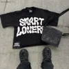 Herr t-shirts herrar t shirts amerikansk hiphop grafisk tryck överdimensionerad gotisk smart casual harajuku streetwear y2k toppar goth män kläder c24325