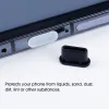 USB C Toz Fişi Tip C fiş Xiaomi için Samsung Google MacBook Şarj Port Tıpa Kapağı Koyu Toz Silikon Toz Fişi Charm