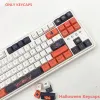 Acessórios Zuoyi 134 Keys Halloween XDA Perfil PBT keycaps Cherry MX Dye Sub -Keycap para DIY Custom 75 68 104 87 TECHAS TECHADOR