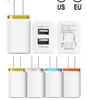 Metalowa podwójna ładowarka ścienna USB ładowarka US wtyczka UE 21A AC Power Adapter ładowarka Wtyczka 2 Port dla IP 11 pro Maxa Samsung Xiao1066355