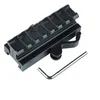 20mm bracket, 7-slot guide rail, raised clamp, 80mm long aluminum alloy flashlight clamp, track clamp