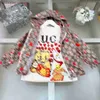 新しい男の子トラックスーツスリーピースセットキッズコートセットベビー服サイズ100-150 cmフード付きジャケットキャットプリントTシャツとショートパン