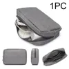 収納バッグ旅行充電器保護ケースジッパーケーブルオーガナイザー耐久性3層ポーチポーチオックスフォードクロスパワーバンクバッグ