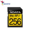 Cards ADATA V90 UHSII SDXC Card 256GB U3 C10 128GB Memory Card 64GB High Speed SD Card For Ultra HD 4K 8K Camcorder ADATA V90 UHSII