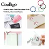 12st Metal Loose Leaf Binder Hoop Ring Staple Book Clips DIY Album Notebook Cards Keychain Craft Office levererar färgglada 30mm