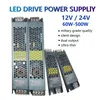 Ultra cienki zasilacz przełączania LED DC12V 24 V Transformatory oświetleniowe 150 W 200W 300W 400 W AC190-240V Kierunek dla pasków