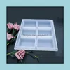 Molds 6 Cavity Rec Sile Resin Soap Cake Pan Biscuit Chocolate Mold 55X80Mm Each Decorating Ice Cube Tray Drop Delivery Jewel Dhgarden Dhf67