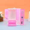 1/12 1/6 Dollhouse Miniature Pink Plastic Wardrobe for Dolls House Accessories