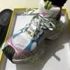 2024 Casual Shoes Triple S Track 3.0 Sneakers Transparent Kväve Crystal Outrole Running Shoes Mens Womens Trainers Black White Green Size 35-45 Z42