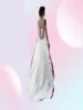 Retro Design White and Red Wedding Dresses Cap Sleeve Appliques Lace Pleated Tulle Satin A Line Bridal Gowns Custom Size60505663513726