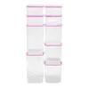 Förvaringsflaskor matbehållare kapacitet över 20 liter godsfritt Visto Variety Pack 18 Piece Set Kitchen Organization Home Garden