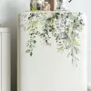 Green Leaves Flowers Plant Wall Sticker For Bathroom Toilet Cabinet Decor Mural Beautify Self-adhesive Decals Home Decoration