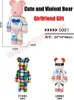 Transformation Toys Robots Cartoon MOC Big Mega Bearbrick brutalna niedźwiedź ponury niedźwiedź mikro model 13500 mini blokowe łamigłówki Puzzl