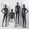 Matte Black Mannequins for Women's Clothing Display Stand Upscale Design Window Clothing Store Mannequin Full Body Dummy