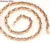 Granny Chic Classic Mens Selling Rose Gold Stainless Steel 6mm Byzantine Necklace Chain 740in Chains1115682