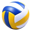 Volleyball Standard Taille 5 Volleyball Pu Leather Match Volleyball Indoor Training Outdoor Ball Soft Touch Beach Volleyball Diamètre 21,5 cm