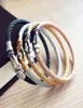 Klassiker Stil Männliches Armband Hufeisenschnalle Edelstahlarmband Handgewebte Lederschmuck Männer039s Frauen039S Geschenk8729473