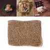 Blankets Born Jute Backdrop Blanket Baby Pography Prop Chunky Burlap Layer Net Care Gift