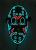 Friday the 13th The Final Chapter Led Light Up Figure Mask Music Active EL Fluorescent Horror Mask Hockey Party Lights T2009074279386