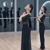 Portez des costumes de danse de danse en mailles de maille féminine ballet justaucorps pour adultes