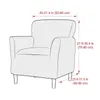 椅子カバーアームチェアスリップカバーカバーチューブリビングルーム用の高い伸縮性ソファ家具プロテクターリムーバブルソファ