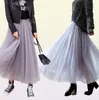 TIGENA LONG TULLE SKIRTS Женщины 2021 Летняя эластичная сетчатая сетка