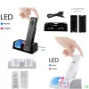 Laddare Remote Controller Dual Charging Dock Station+ 2 Batterier för Wii GamePad -laddare med LED -lampindikator