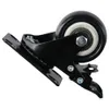 4 -stks kleine bovenplaat Castors Cabinet Wheels Laadcapaciteit 440 lbs Balck Swivel Wheels 2 "Plat Casters Table Casters