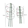 3 Anneaux Souin de fleurs Anneaux Green Durable Plastique Tomate Cage Décorative Trellis Potted Support Cadre d'escalade Rack de vigne