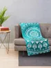 Couvertures Mandala Turquoise Throwet Couverture Sofa de lit souple