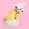 Dog Apparel Pet Polo рубашка прохладная одежда для вышивки воздушной жилет йорки чихуахуа для маленьких костюмов средних собак