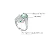 STERLING SLATER S925 2 Cabeça de leopardo anel de diamante Abertura avançada Tamanho ajustável Personalidade versátil240412