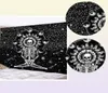 Cammitever Skull Yoga Tapestry Travel Sleeping Pold Polyester tissu squelette Mur imprimé Tapestry 2106091807085
