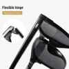 Óculos de sol Xaybzc Óculos de sol polarizados homens 2024 Retro espelho quadrado Óculos de sol vintage Anti-Glare Drivers Sun Glasses for Men Oculos 24412