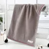 Serviette cristallove couleur pure rayures douces femmes hommes enfants salle de bain salle de bain salle de bain absorbant plage confortable