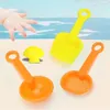 Föräldrarna-barn interaktiva utomhusspel Plaything Beach Castle Bucket Shovel Rake Mold Truck Trolley Sand Toys Set 240403