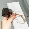 Sunglasses Anti-Blue Light Glasses Posensitive Discoloration Women Men Oversized Optical Frame Eye Protection Eyeglass Computer Goggles