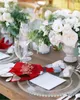 4/6/8 stks Merry Christmas Santa Snowflake tafel servetten servetten stoffen restaurant tafel servetten bruiloft banket decor doekje servetten